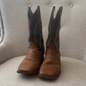 Brown Leather Cowboy Boots